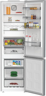 Réfrigérateur combiné - WHIRLPOOL - WHK26402XP4E - 355 L - Dual NoFrost - 6e sens - Porte bouteille - 203.5x59.5x66.3 - Inox