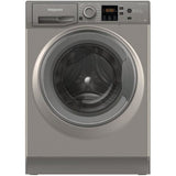 Lave-linge hublot HOTPOINT NSWM946GGFR - 9 kg - Induction - 1400 trs/min - Classe A - Graphite