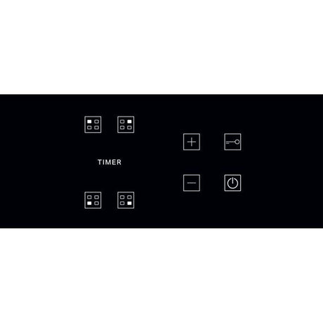Plaque de cuisson Vitrocéramique WHIRLPOOL AKT8090NE - 4 zones - 6200W - L58 x P51cm - Noir