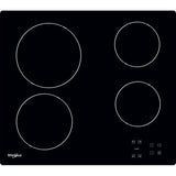 Plaque de cuisson Vitrocéramique WHIRLPOOL AKT8090NE - 4 zones - 6200W - L58 x P51cm - Noir