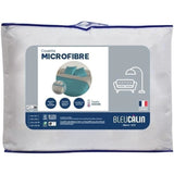 Couette microfibre - 240 x 220 cm - BLEU CALIN - Chaude - 400 g/m² - Bicolore Agate / Poivre