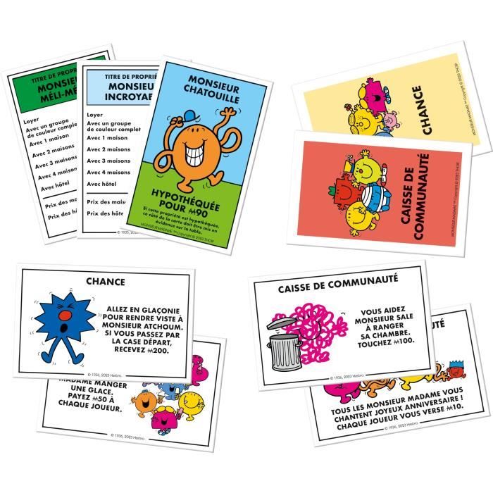 Monopoly Monsieur Madame - Jeu de société - WINNING MOVES - Monopoly mettant en vedette les personnages de Monsieur Madame.