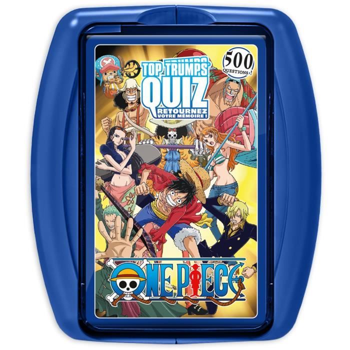 Quiz One Piece - Jeu de quiz - WINNING MOVES - Quiz illustré sur l'univers One Piece avec 500 questions.