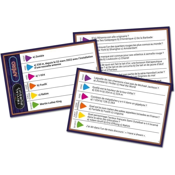 TRIVIAL PURSUIT Voyage apéro - Jeu de société - WINNING MOVES