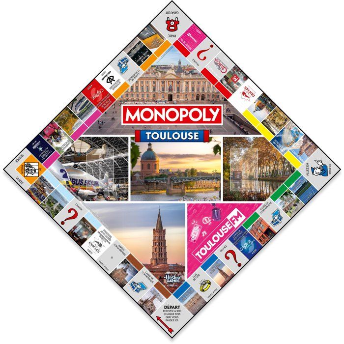 MONOPOLY Toulouse - Jeu de société - WINNING MOVES - 2 a 6 joueurs - Des 8 ans