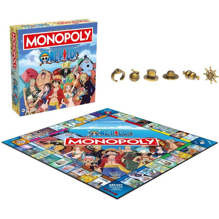 MONOPOLY - One Piece nouvelle édition - Jeu de société - WINNING MOVES - 2 a 6 joueurs - Des 12 ans