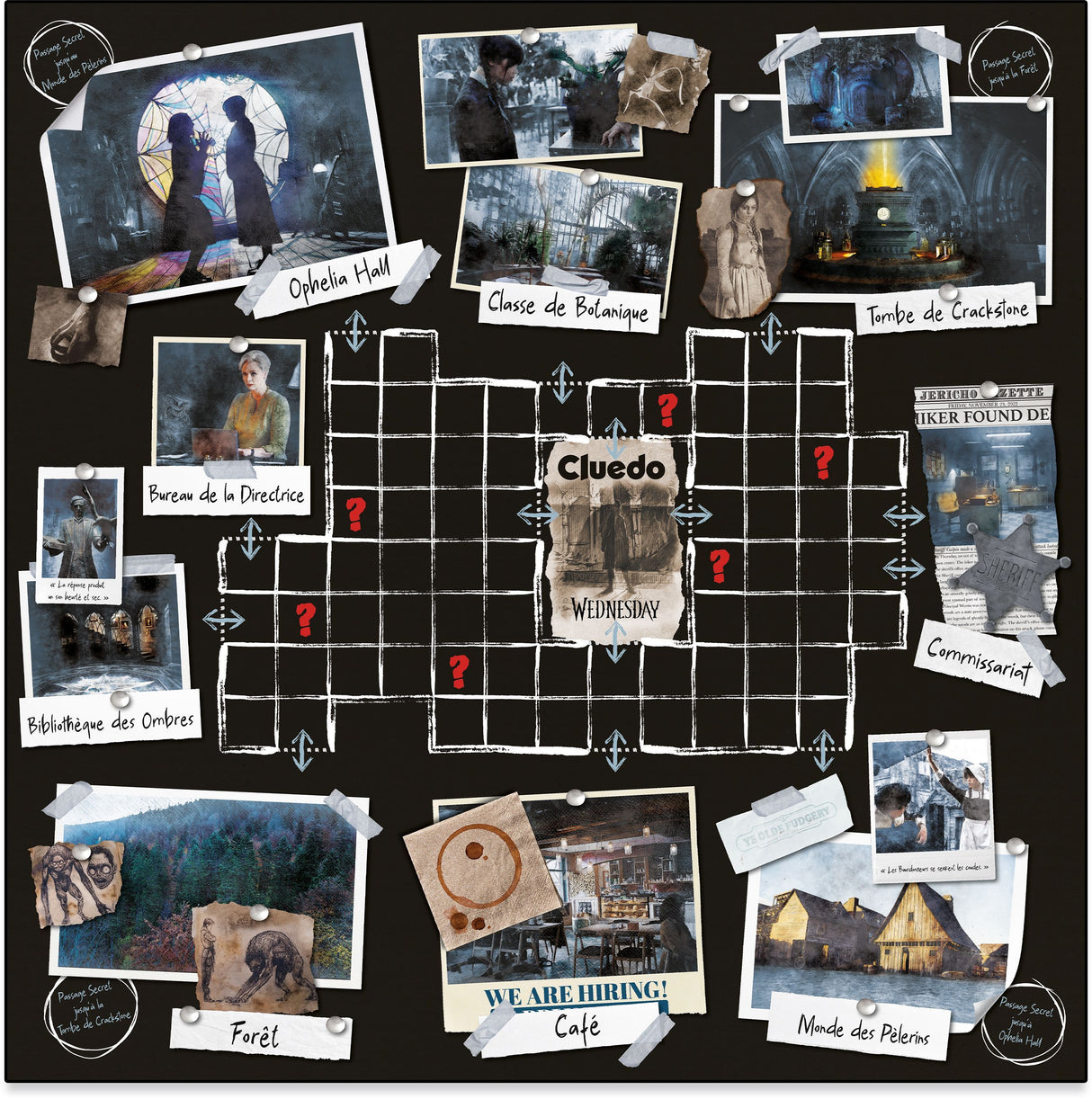 CLUEDO Mercredi - Jeu de société - WINNING MOVES - Des 12 ans