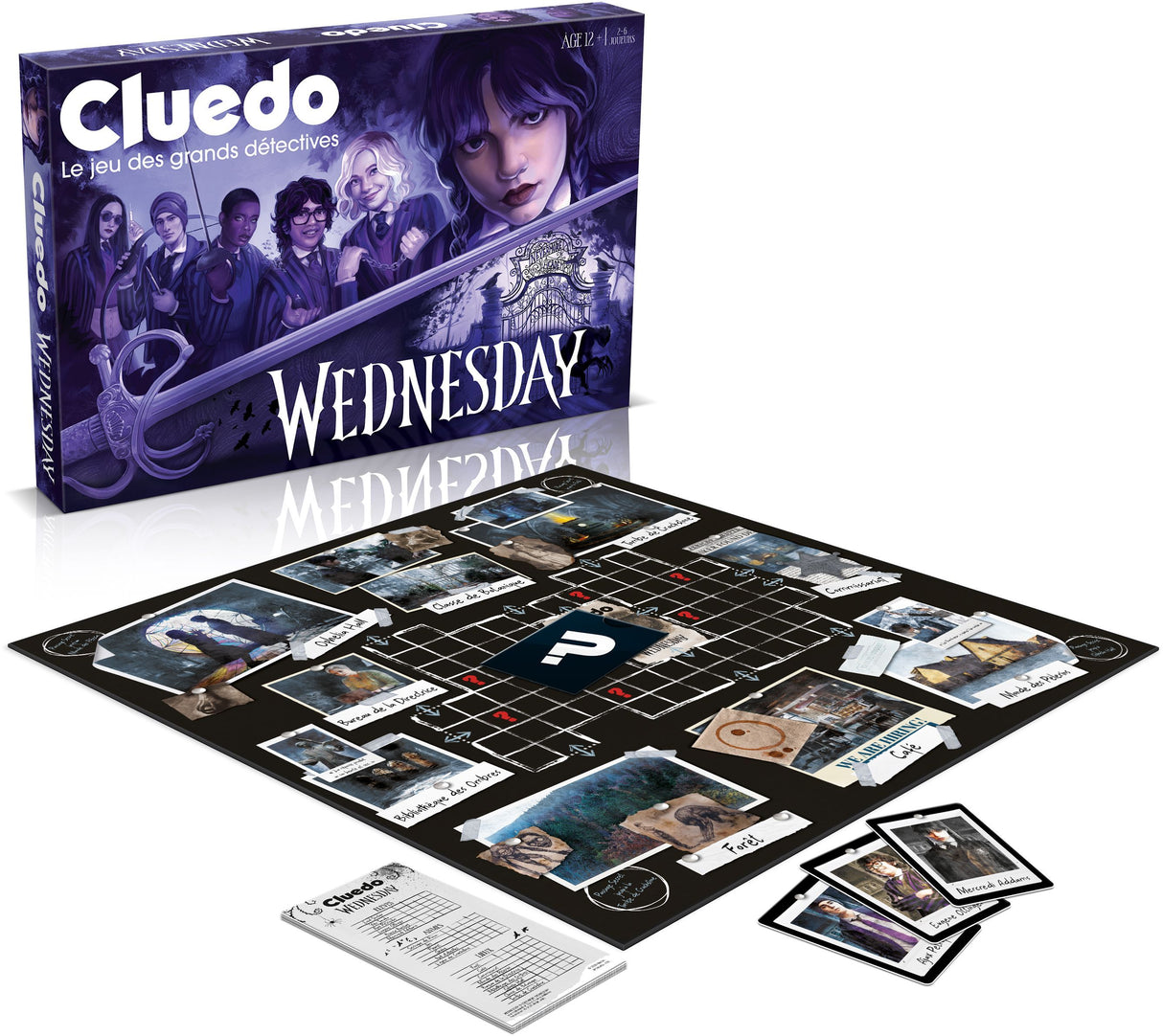 CLUEDO Mercredi - Jeu de société - WINNING MOVES - Des 12 ans