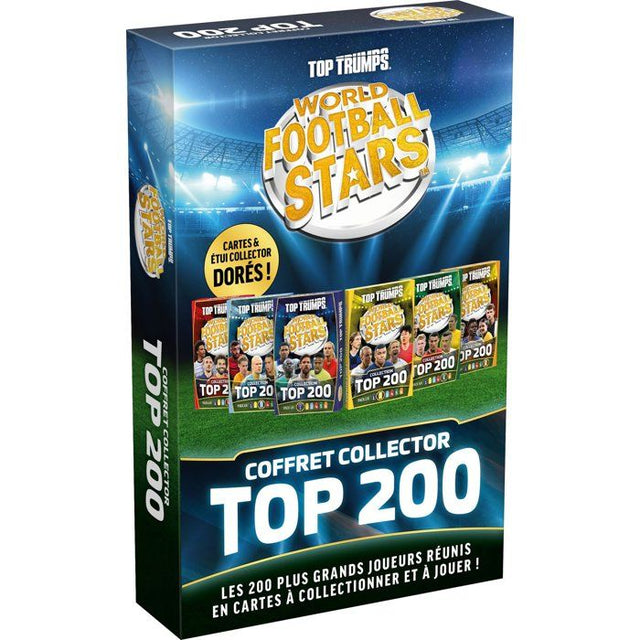 Top Trumps World Football Stars TOP 200 - Pack collector - Jeu de société - WINNING MOVES - 1 joueur ou plus - Des 6 ans