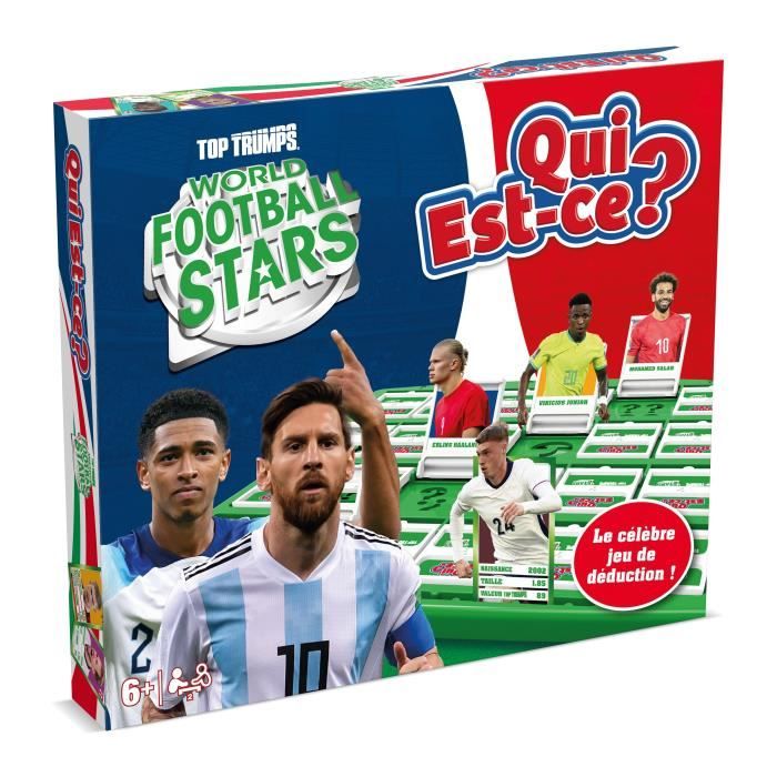 QUI EST-CE ? World Football Stars - Jeu de société - WINNING MOVES - Des 6 ans