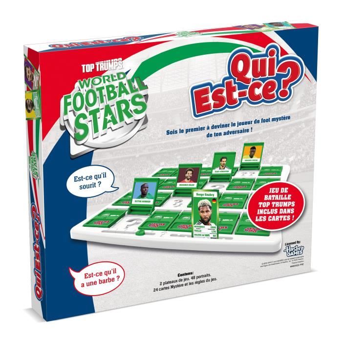 QUI EST-CE ? World Football Stars - Jeu de société - WINNING MOVES - Des 6 ans