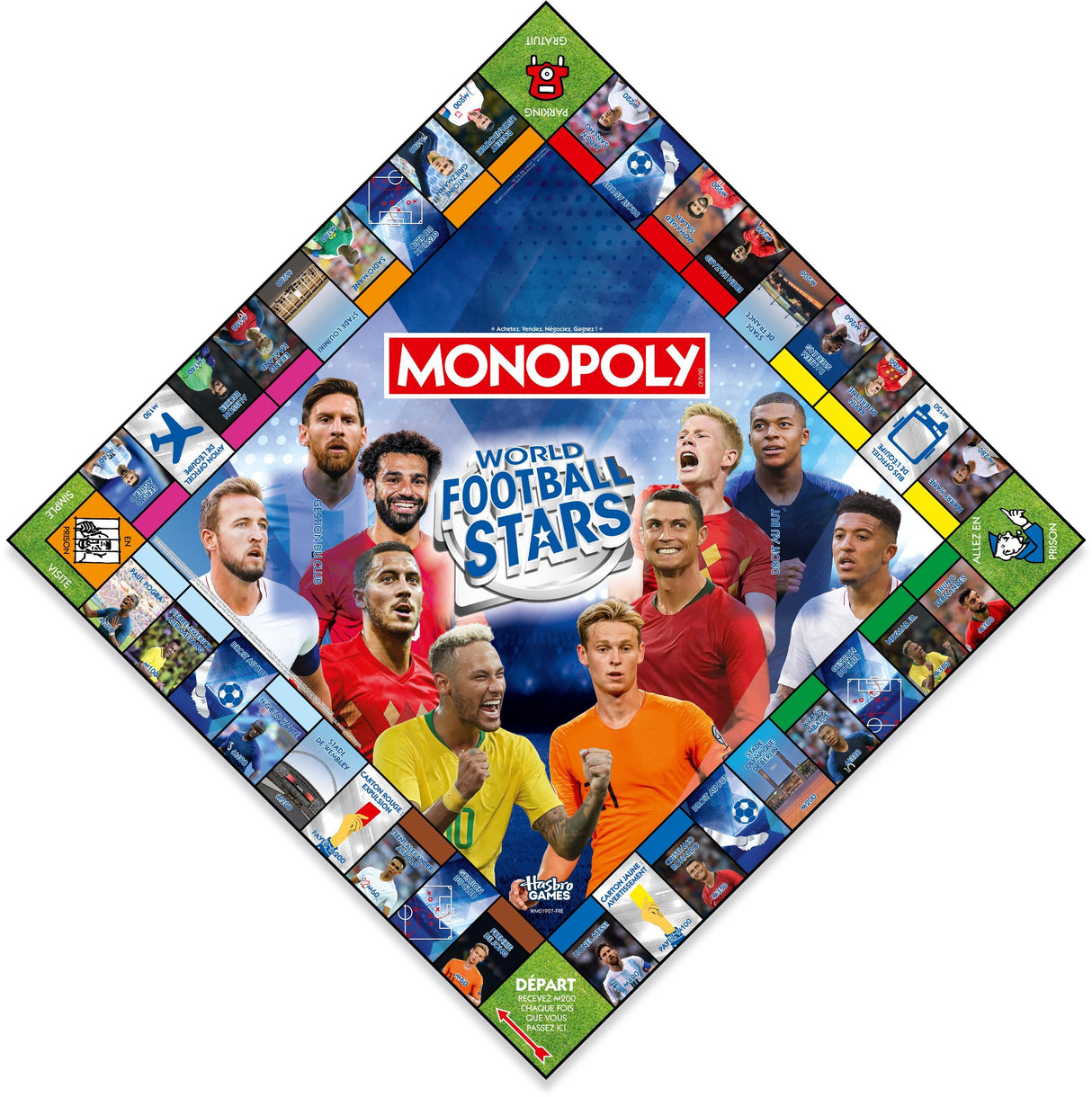 MONOPOLY World Football Stars - Jeu de société - WINNING MOVES - Des 8 ans