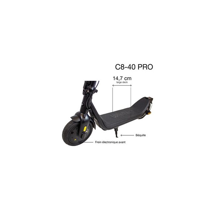 Trottinette électrique - WISPEED - C8-40 PRO - 250 W nominal - 8,5'' - 4Ah 36 V- Noir