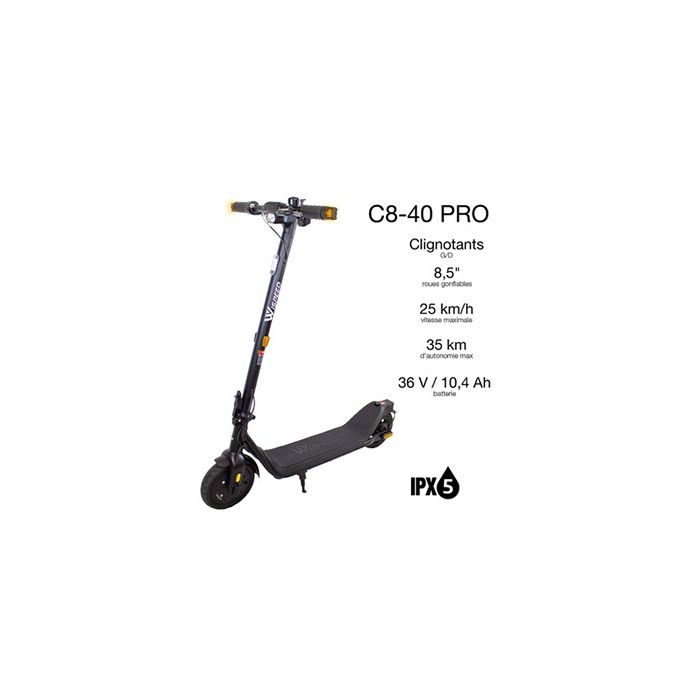Trottinette électrique - WISPEED - C8-40 PRO - 250 W nominal - 8,5'' - 4Ah 36 V- Noir