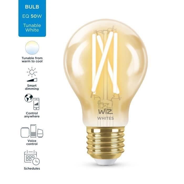 WiZ Ampoule connectÈe vintage Blanc variable E27 50W