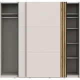 Armoire WAIKATO - Cachemire - 2 portes coulissantes - L220 x P61 x H210,5 cm