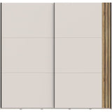 Armoire WAIKATO - Cachemire - 2 portes coulissantes - L220 x P61 x H210,5 cm