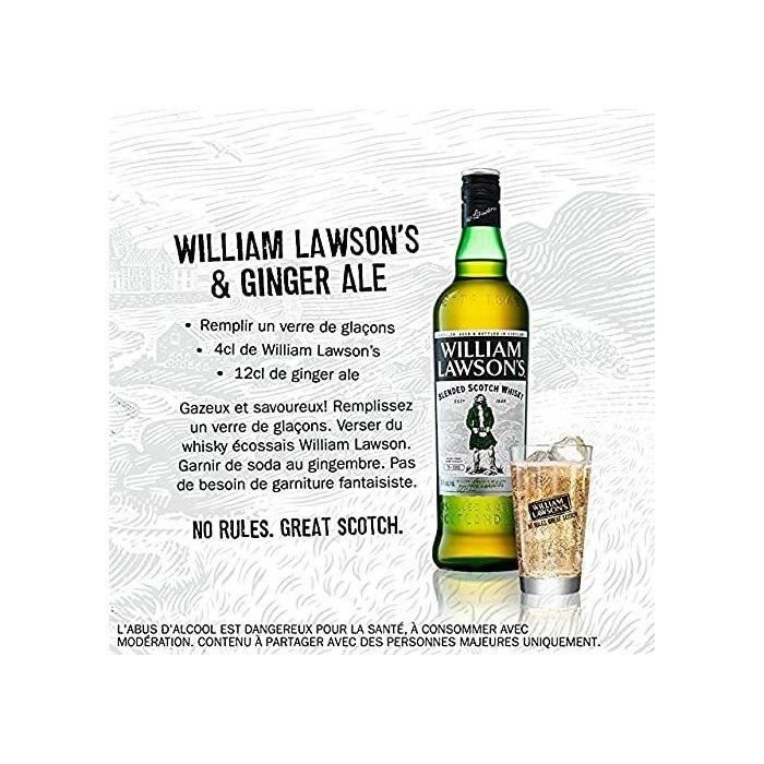 Whisky William Lawson's - Blended whisky - Ecosse - 40%vol - 150cl