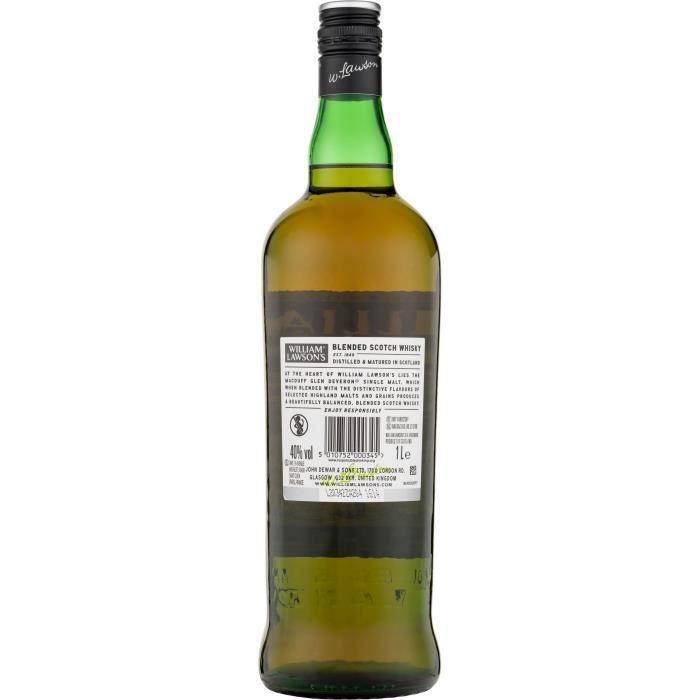 Whisky William Lawson's - Blended whisky - Ecosse - 40%vol - 100cl