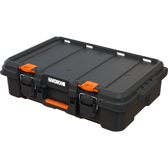 Malette a outils électrique - WORW BY KETER - STACK N ROLL - 48 x 33 x 15 cm - Noir