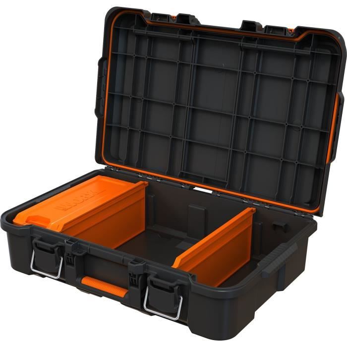 Malette a outils électrique - WORW BY KETER - STACK N ROLL - 48 x 33 x 15 cm - Noir