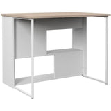 EKIPA Ilot de cuisine - DÈcor Chene Jackson et Blanc - 116x90x81 cm - 116 x P 90 x 81 cm - WORK