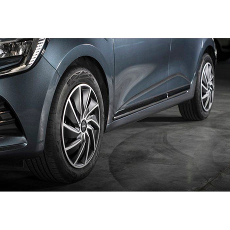 Lot de 4 enjoliveurs Bi-couleur gris & noir 16 pouces - WRC - TURBO - Look racing - Fixation simple et rapide par clips