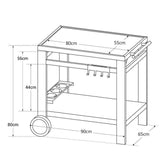 Desserte - COOK'IN GARDEN - Média 80 - 100% métal