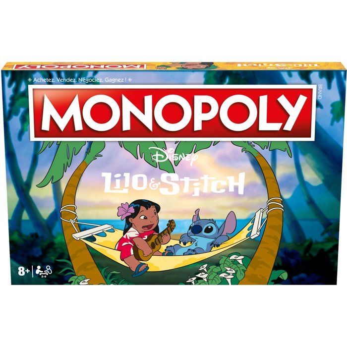 MONOPOLY - Lilo & Stitch - Jeu de société - WINNING MOVES - 2 a 8 joueurs - Des 6 ans