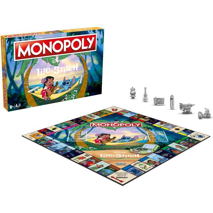 MONOPOLY - Lilo & Stitch - Jeu de société - WINNING MOVES - 2 a 8 joueurs - Des 6 ans