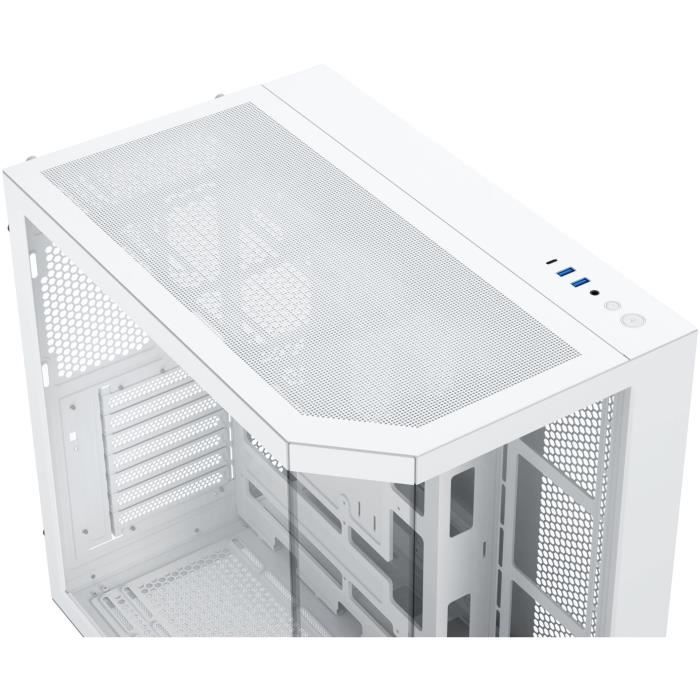 Boitier sans alimentation - XIGMATEK CUBI II Arctic - Cube - Format E-ATX - Blanc