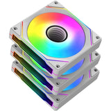 Pack de 3 Ventilateurs - XIGMATEK Infinity G20A - 120 mm - Pour boitier PC - Blanc