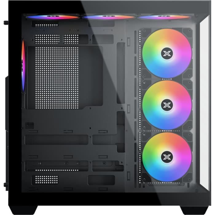 Boîtier PC - XIGMATEK - Aqua V AIR - Cube - ATX - Verre trempé - ARGB - Noir