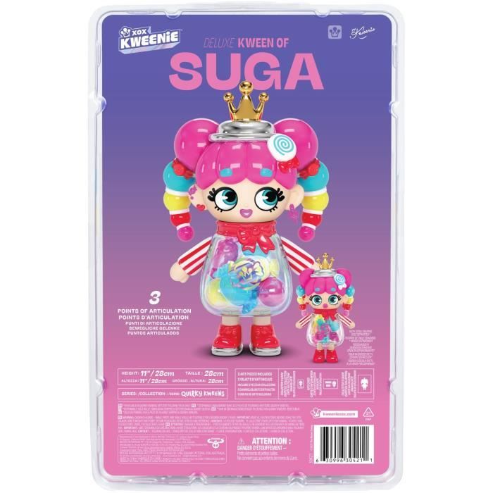 Poupée géante - XOX KWEENIE - Candy - 28 cm - Articulée - Look unique
