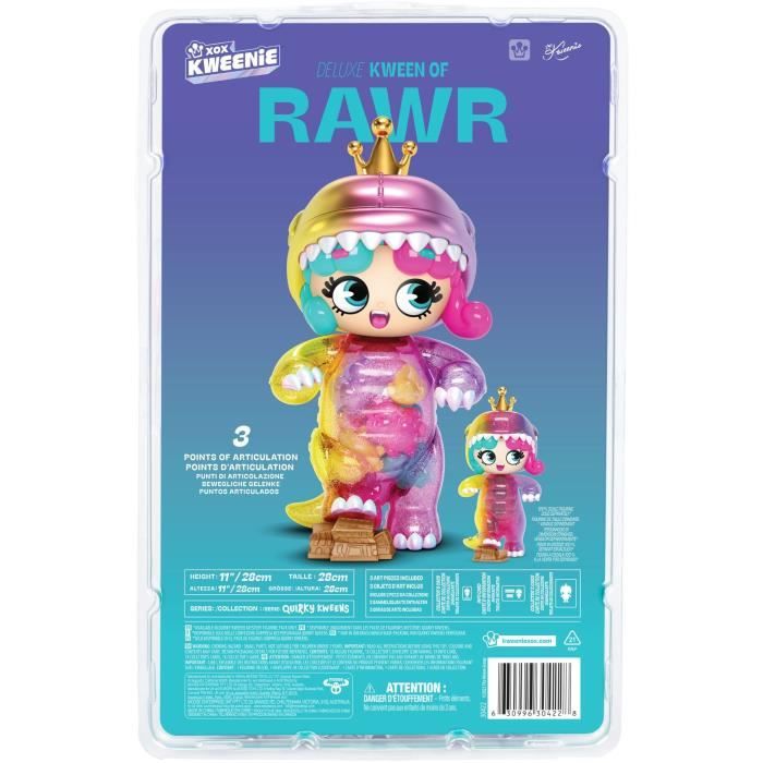 Poupée géante - XOX KWEENIE - Jurassic - 28 cm - Articulée - Look unique