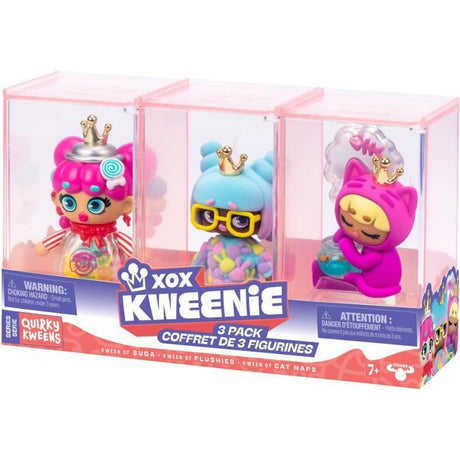 Pack de poupées - XOX KWEENIE - Série Quirky - 13 cm - 3 poupées incluses - Finitions uniques