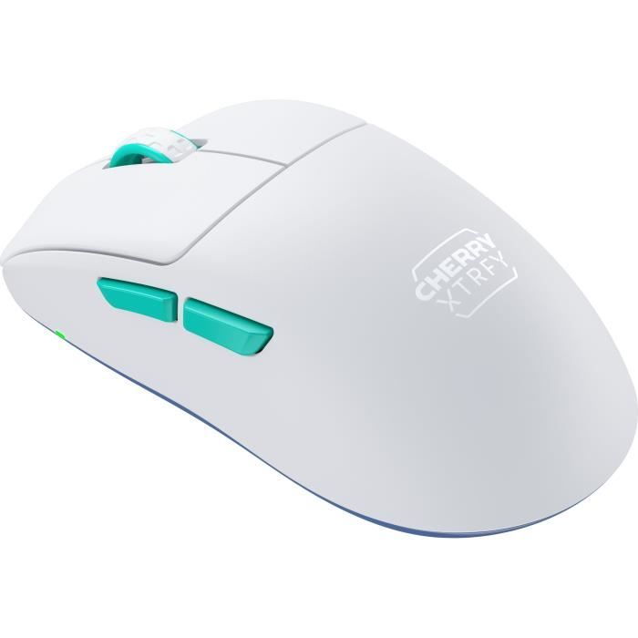 Souris gamer sans fil symétrique ultra-légere 2,4 GHz - CHERRY XTRFY M68 WIRELESS - Blanc