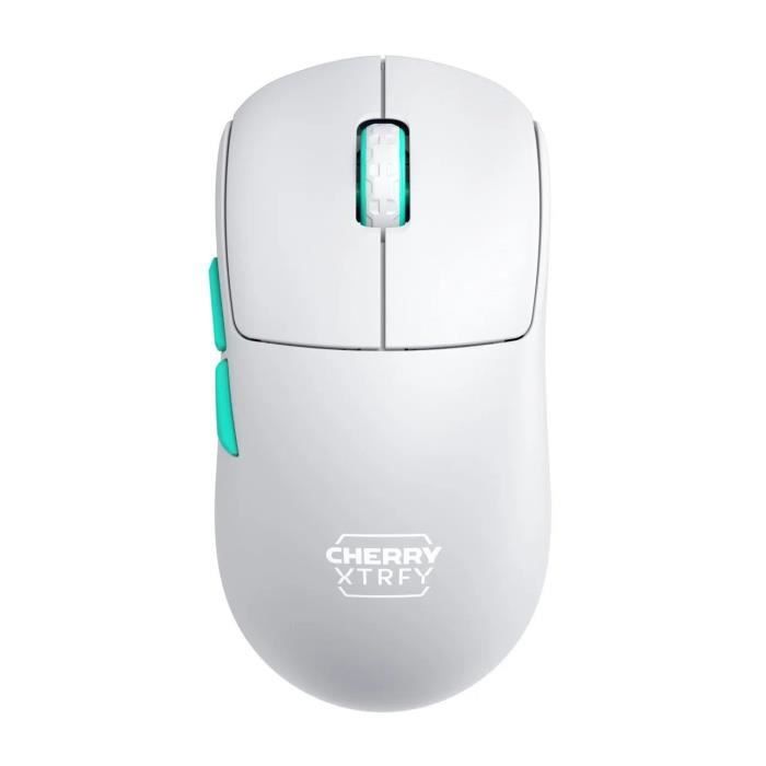 Souris gamer sans fil symétrique ultra-légere 2,4 GHz - CHERRY XTRFY M68 WIRELESS - Blanc