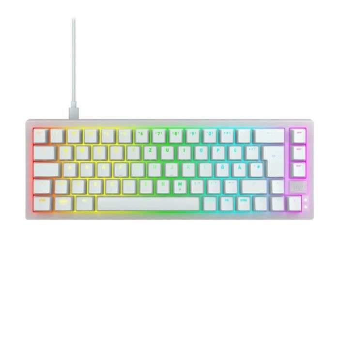 Clavier de jeu mécanique - CHERRY XTRFY K5V2 COMPACT - Format 65 % - Blanc