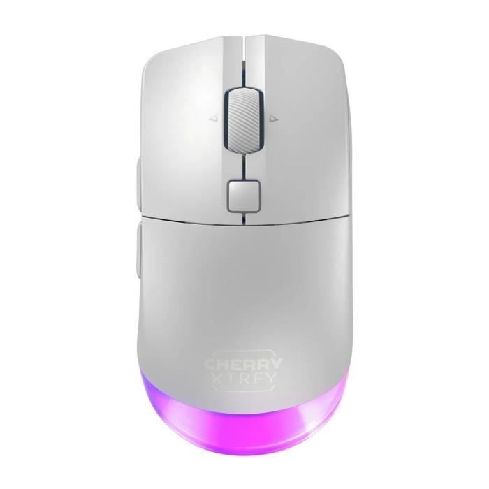 Souris gamer sans fil Bluetooth et 2,4 GHz - CHERRY XTRFY M50 WIRELESS - Blanc