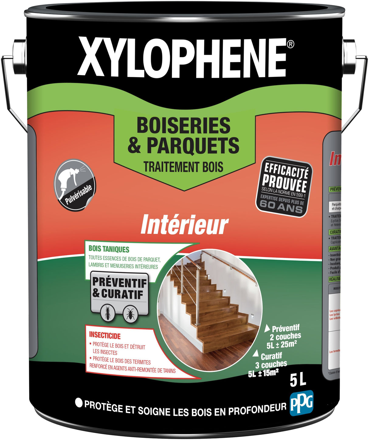 Traitement bois & parquets - Incolore - Xylophene - 5L