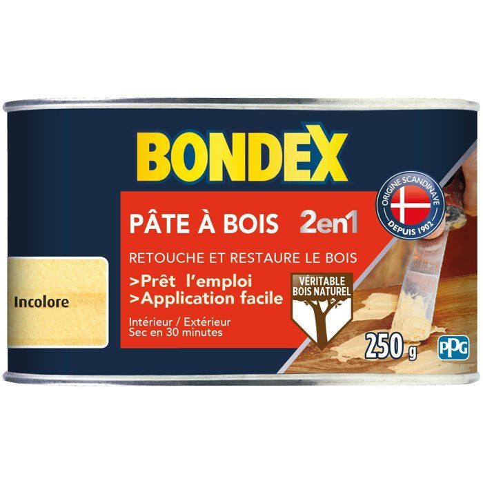 Pâte a bois 2 en 1 Naturel - BONDEX - 250g