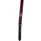 Collier pour chien - AIME - Basic cuir - Cuir vache / agneau - Taille L 43-52 cm - Noir / Rouge