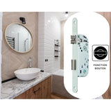 Serrure a encastrer a condamnation - YALE - Y73R-A40/B/SC - Axe 40 mm, coffre 135 mm - Certifié NF Niveau 2 - Blanc, Gâche incluse