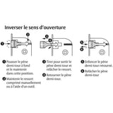 Serrure a encastrer a condamnation - YALE - Y73R-A40/B/SC - Axe 40 mm, coffre 135 mm - Certifié NF Niveau 2 - Blanc, Gâche incluse