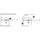 Serrure a encastrer trou de cylindre - YALE - Y60K-A50/N - Axe 50mm, coffre 148mm - Porte d'entrée, service, locaux sensibles -