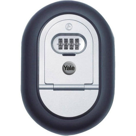 Boîte a clés sécurisée a code programmable 4 chiffres - YALE - Y500 - Résistant aux intempéries et aux effractions - Gris/Noir
