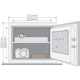 Coffre-fort ignifuge YALE a serrure électronique - Format domestique H.35 x l.41 x P.36 cm (19 L)