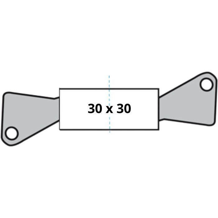 Cylindre de Serrure a Bouton - YALE - YC1000+ - 30x30 mm - 6 Goupilles - Ouverture a Bouton Intérieur - 4 Clés réversibles -