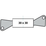 Cylindre de Serrure a Bouton - YALE - YC1000+ - 30x30 mm - 6 Goupilles - Ouverture a Bouton Intérieur - 4 Clés réversibles -